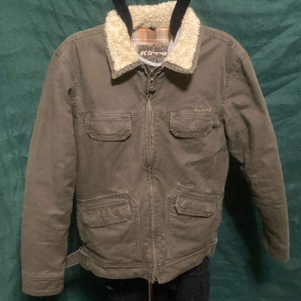 Kira Signature Brown Military Field Jacket Sherpa-Lined